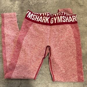 Gymshark Women’s Red and White Leggings